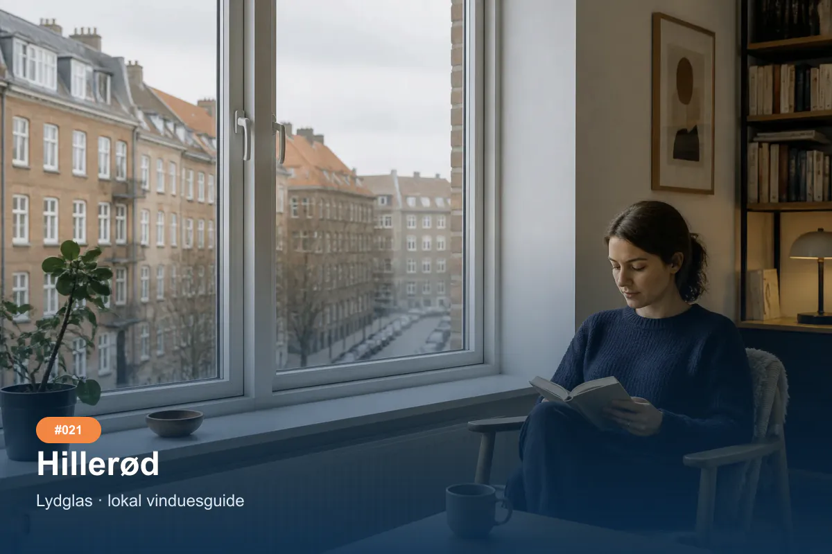 Støjdæmpende vinduer som inspiration til et vinduesprojekt i Hillerød